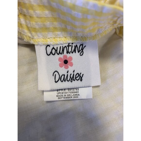 Counting Daisies Plaid Bumble Bee Polka Dot Ruffle Dress Size 4T (Girls) - Picture 5 of 9